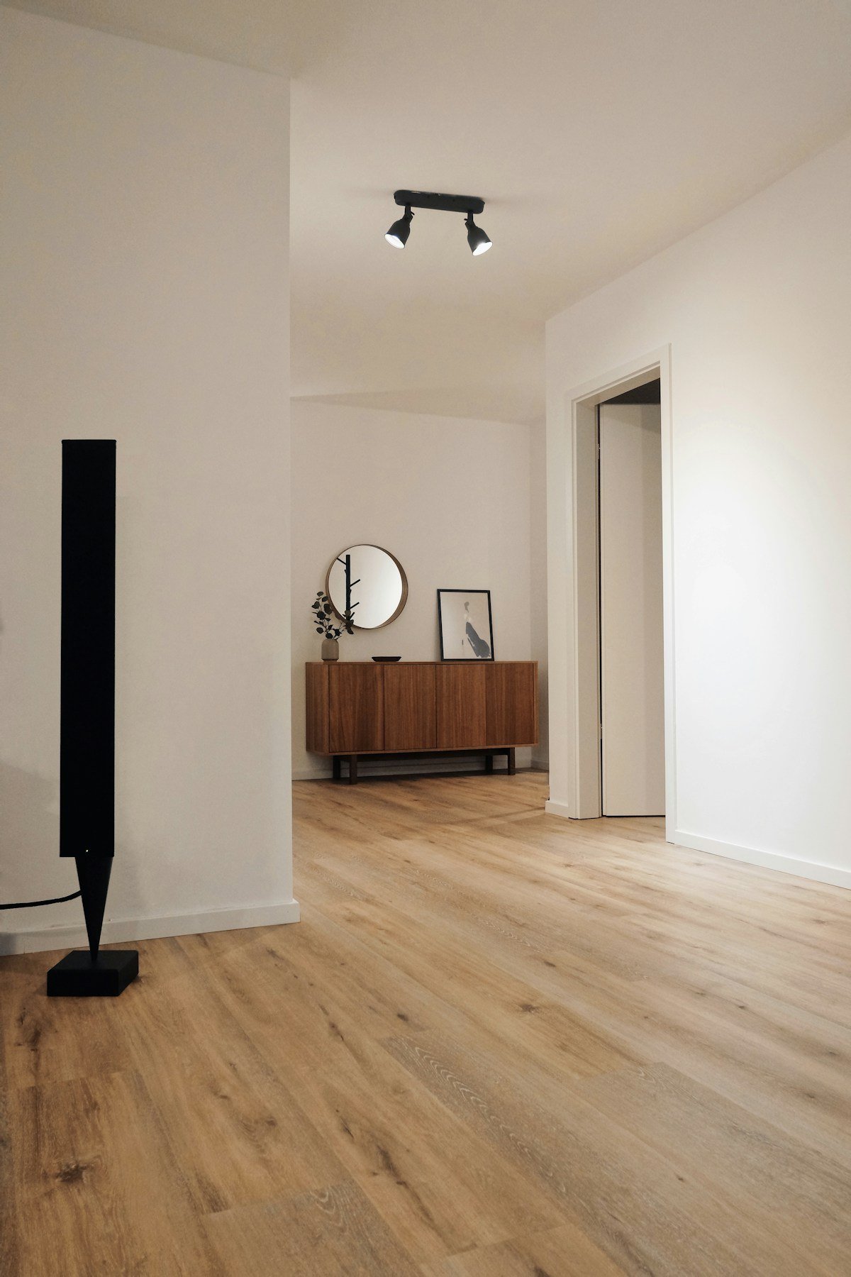 Contemporary residential interior representing property improvement work